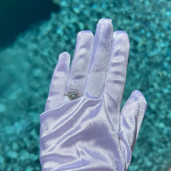 Certified 1ct. t.w. Diamond Moissanite Heart Halo Ring NEW - Picture 6 of 10